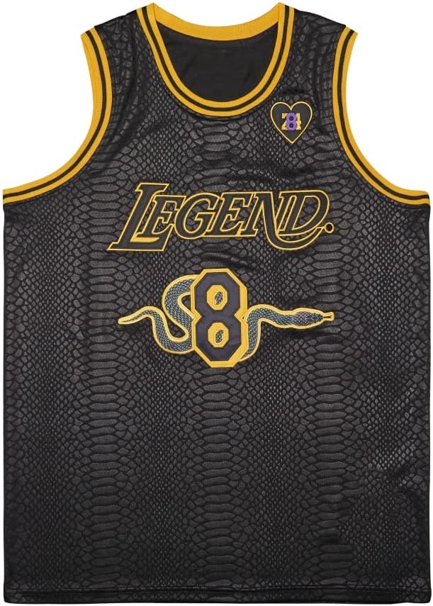 Men's Legend 8 24 Black Snakeskin Basketball Jersey - Image 2