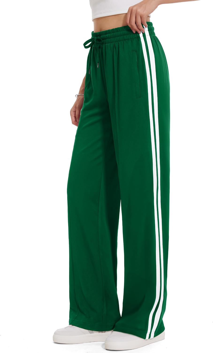 Tapata Women's 28/30/32/34 Inseam Track Pants Loose Straight Leg Jogging Sweatpants Warm-Up Sports Athletic Running - Image 10