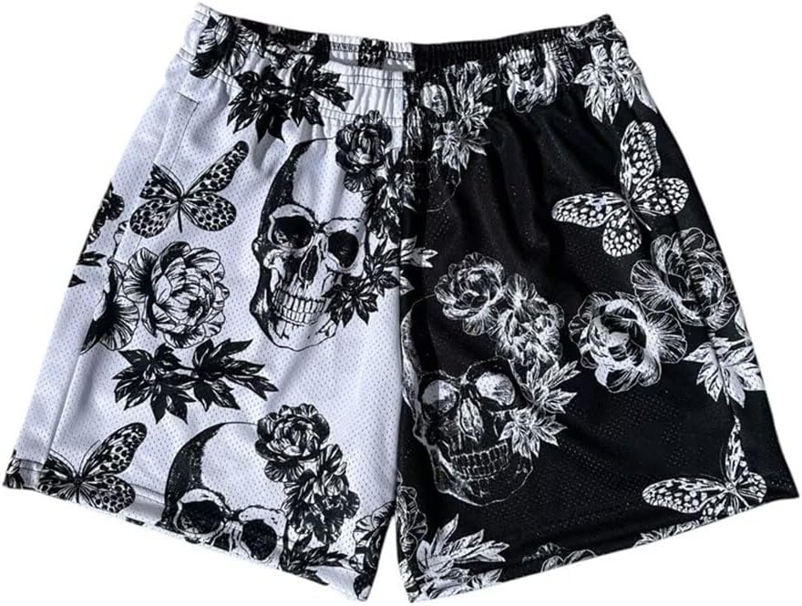 Men’s Mesh Basketball Shorts Camo Print Breathable Athletic Shorts Running Gym Outdoor Casual Wear - Image 34