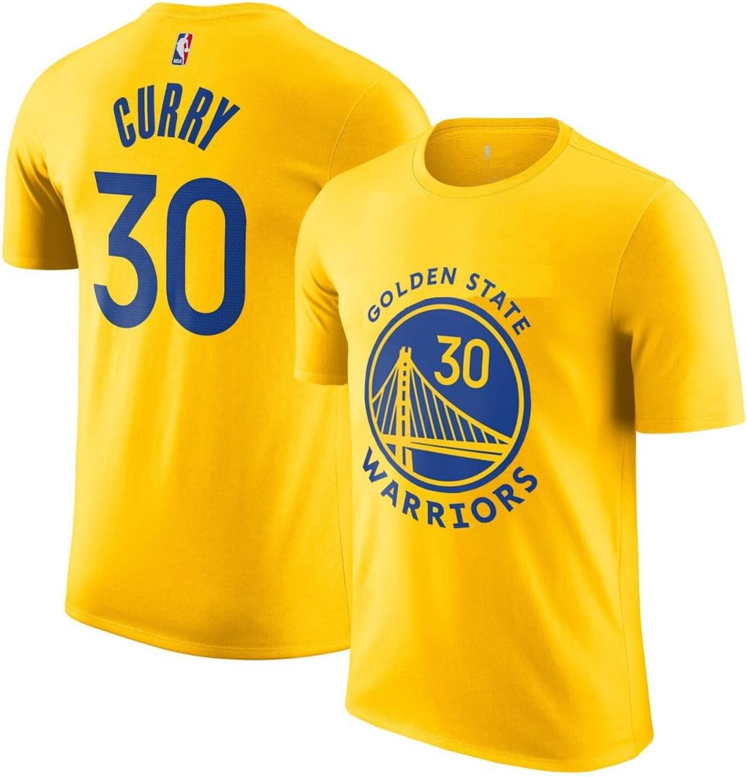 Stephen Curry Golden State Warriors NBA Kids Youth 8-20 Yellow Gold Statement Edition Performance Jersey T-Shirt