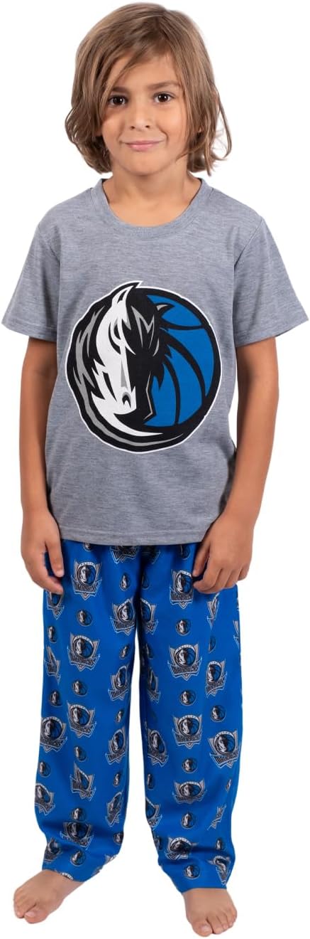 Ultra Game Youth NBA Official 2 Piece Pajama Pants & T-Shirt Set - Image 15