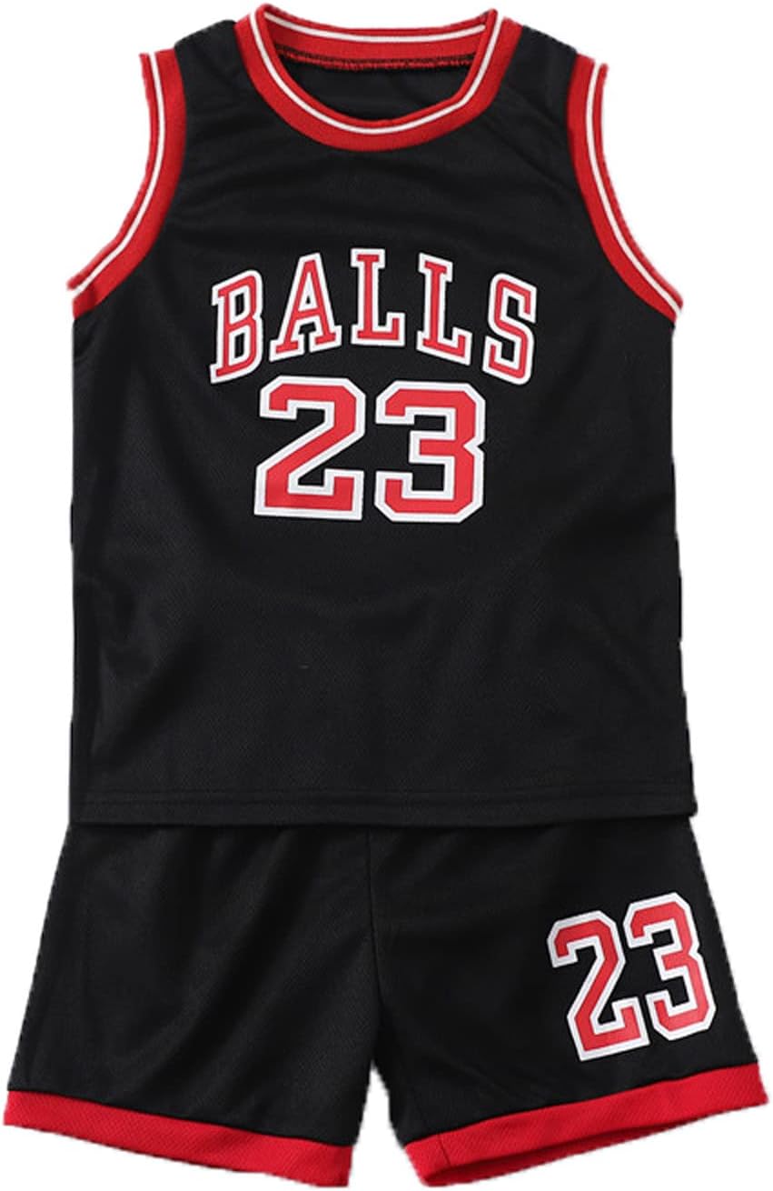 Toddler Baby Boys Basketball Jersey Outfit Toddler Kids Sports Shorts Set Summer Clothes - Image 7