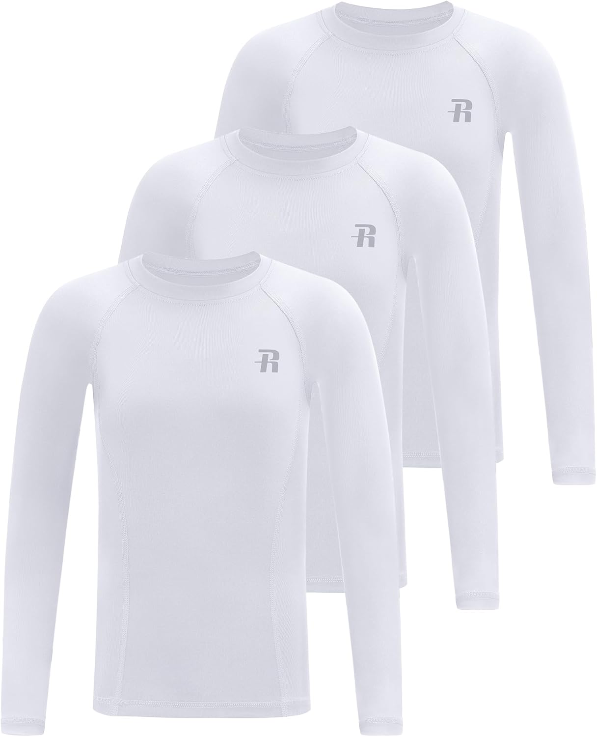 Runhit Boys Compression Shirt Kids Long Sleeve Athletic Undershirt Youth Quick Dry Base Layer for Football Baseball - Image 20