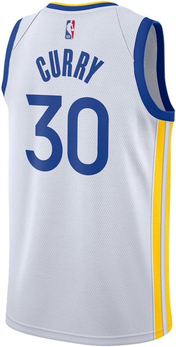 Stephen Curry Golden State Warriors NBA Kids Youth 8-20 Association Edition White Swingman Jersey - Image 3
