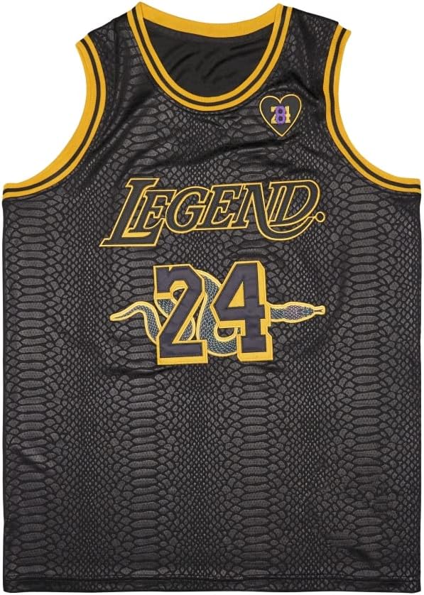 Men's Legend 8 24 Black Snakeskin Basketball Jersey - Image 5