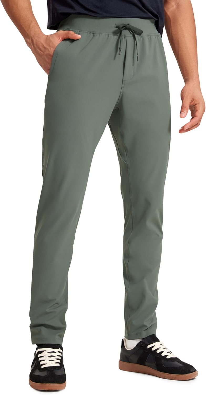 CRZ YOGA 4-Way Stretch Athletic Pants for Men 30" Workout Lounge Casual Work Jogger with Zip Pocket - Image 12