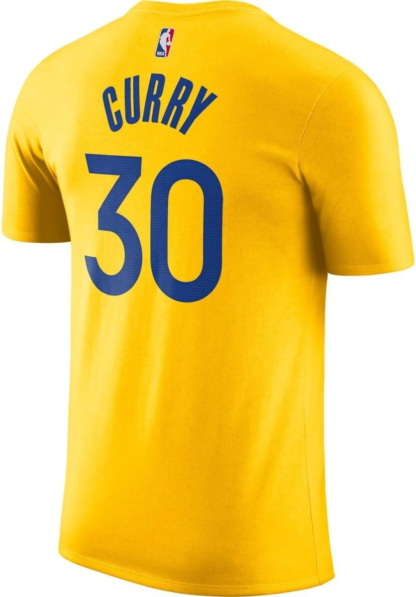 Stephen Curry Golden State Warriors NBA Kids Youth 8-20 Yellow Gold Statement Edition Performance Jersey T-Shirt - Image 3