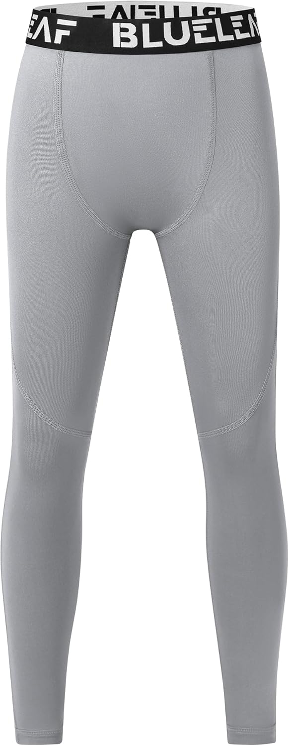 Blueleaf Boy's Compression Leggings Youth Athletic Tights Basketball Baseball Football Pants Quick Dry Sports Base Layer - Image 8