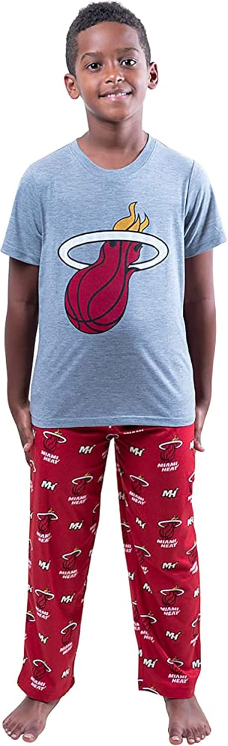 Ultra Game Youth NBA Official 2 Piece Pajama Pants & T-Shirt Set - Image 28