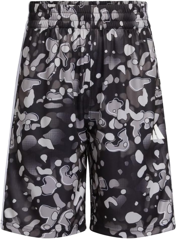 adidas Boys Aeroready® Elastic Waistband Camo Shorts - Image 7