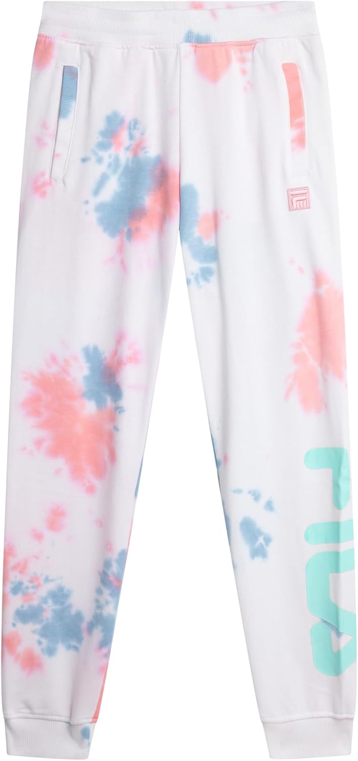 Fila Girls Sweatpants - Soft Cotton Blended Sweatpants for Girls with Drawstring Waist and Pockets - Fashion Kids Joggers - Image 9