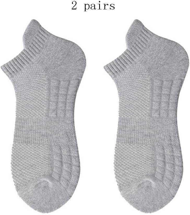 Socks, Men's Sweat Absorbing Towel Soles, Sports Socks, Basketball Socks, Short Socks(OneColor) - Image 2