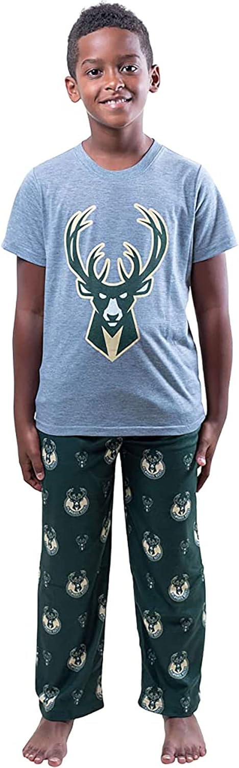 Ultra Game Youth NBA Official 2 Piece Pajama Pants & T-Shirt Set