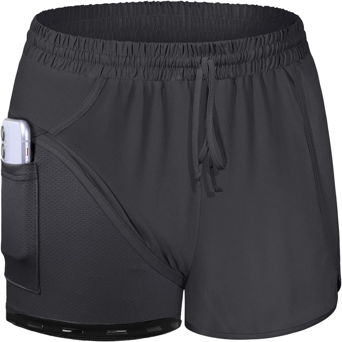 BLEVONH Women Yoga Running Shorts 2 in 1 Workout Athletic Shorts with Pockets S-3XL - Image 8