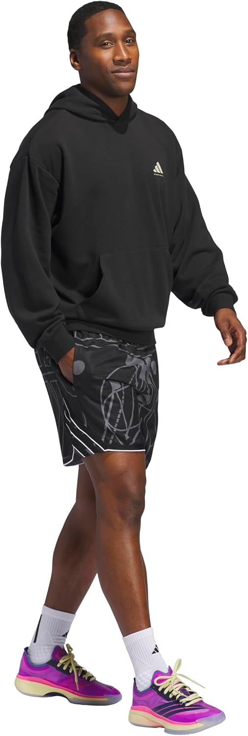 adidas Men's Crazylite All Over Printed Basketball Shorts - Image 3