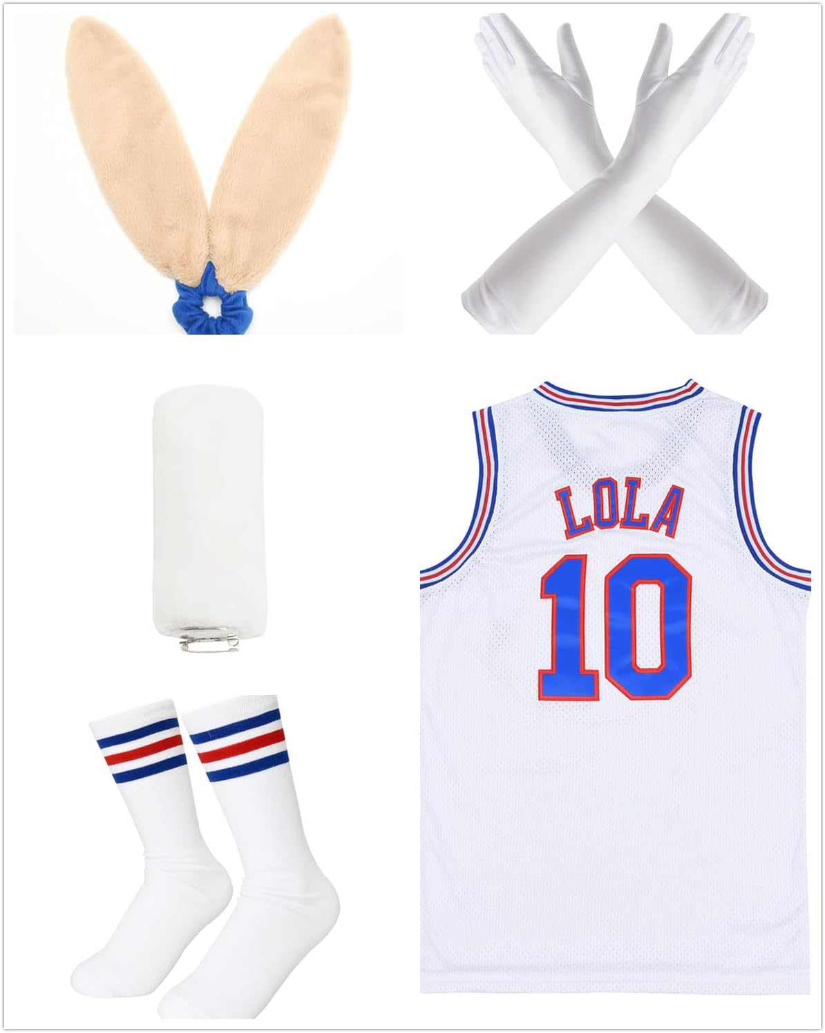 Lola Jersey #10 Cosplay Movie Jerseys for 90s Hip Hop Party Costume for Men/Women Basketball Jersey - Image 4