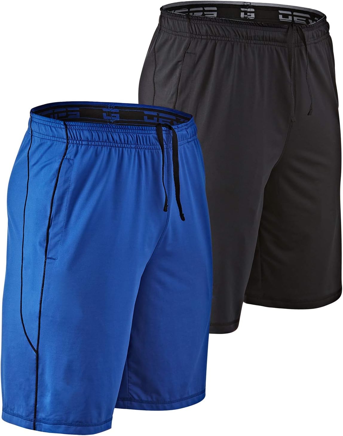DEVOPS Men's 2-Pack Loose-Fit 10" Workout Gym Shorts with Pockets - Image 8