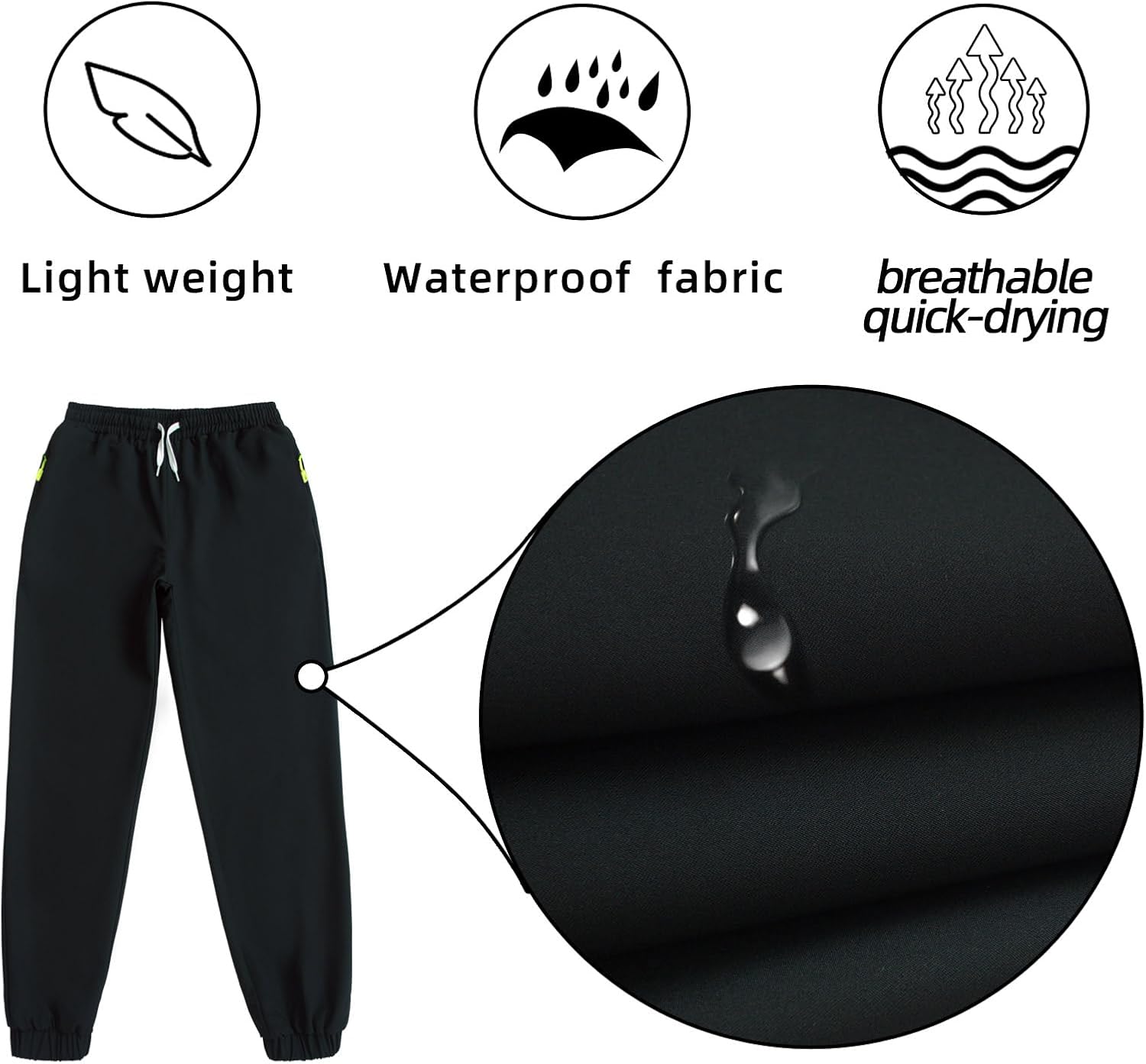 MEILONGER Boys Girls Sweatpants Kids Teenager Jogging Training Pants Elastic Waistband Sports Active Bottoms - Image 4