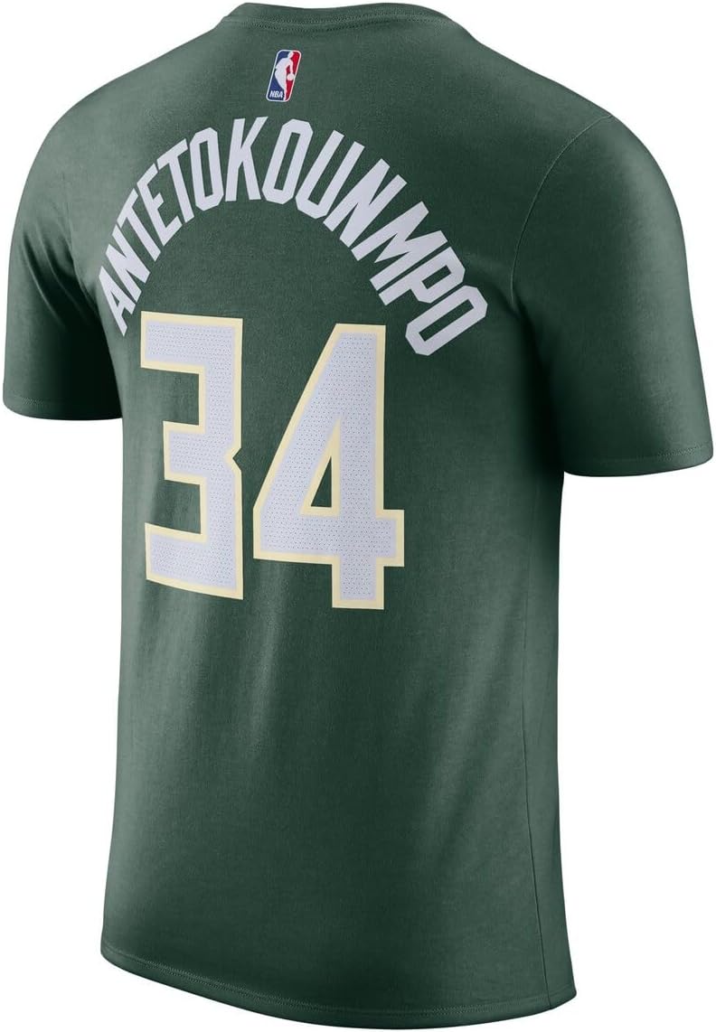 Giannis Antetkounmpo Milwaukee Bucks NBA Kids Youth 4-20 Green Icon Edition Performance Jersey T-Shirt - Image 3