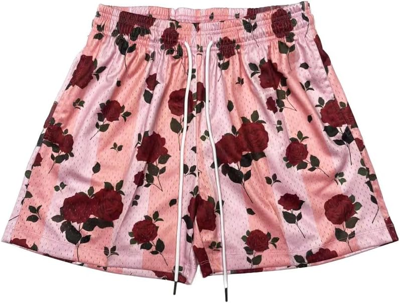 Men's Camo Mesh Graphic Athletic Shorts Lightweight Quick-Dry Breathable Workout Running Shorts with Pockets - Image 9