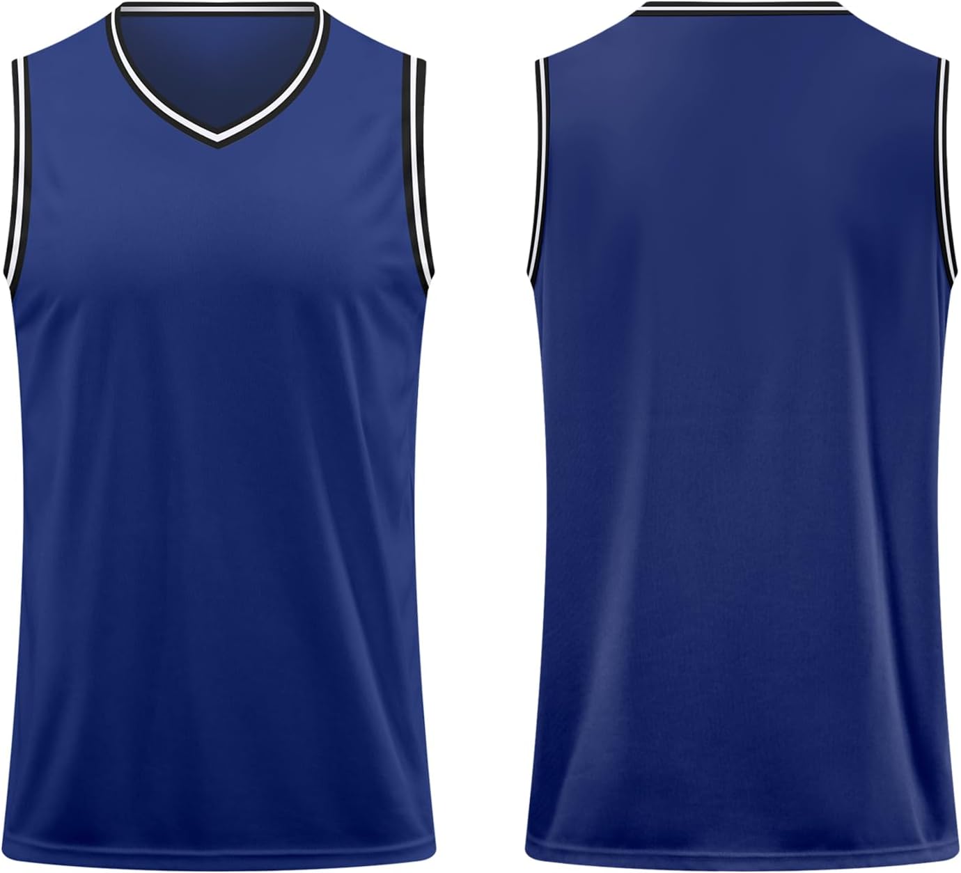 Blank Men's Basketball Jersey Cuff Stripes Team Athletic Scrimmage Uniform Mesh Sport Shirt S-3XL - Image 9