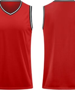 Blank Men's Basketball Jersey Cuff Stripes Team Athletic Scrimmage Uniform Mesh Sport Shirt S-3XL