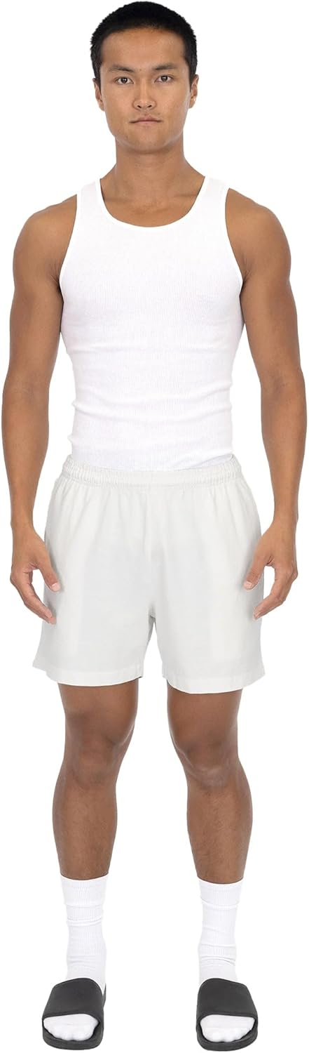 LOS ANGELES APPAREL 1242GD - Heavy Jersey Gym Men's Shorts - Athletic Mens Basketball Shorts