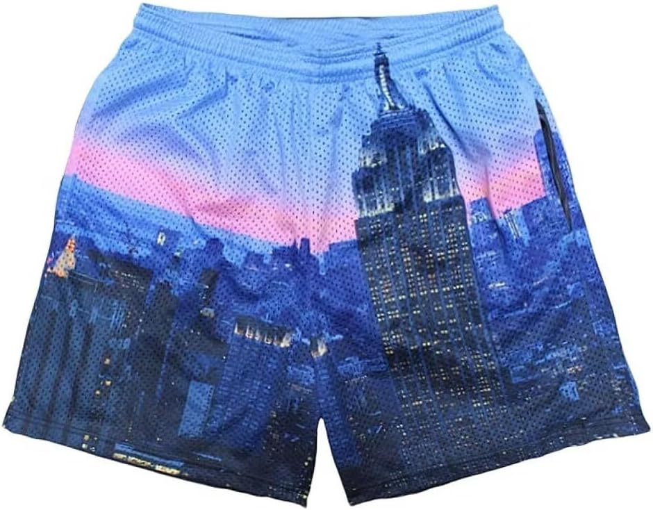 Men’s Mesh Basketball Shorts Camo Print Breathable Athletic Shorts Running Gym Outdoor Casual Wear - Image 8