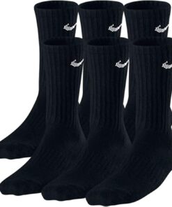Nike Boys Crew Socks - 6 Pair Black