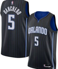Paolo Banchero Orlando Magic NBA Kids Youth 8-20 Black Icon Edition Swingman Jersey