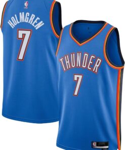 Chet Holmgren Oklahoma City Thunder NBA Kids Youth 8-20 Blue Icon Edition Swingman Jersey