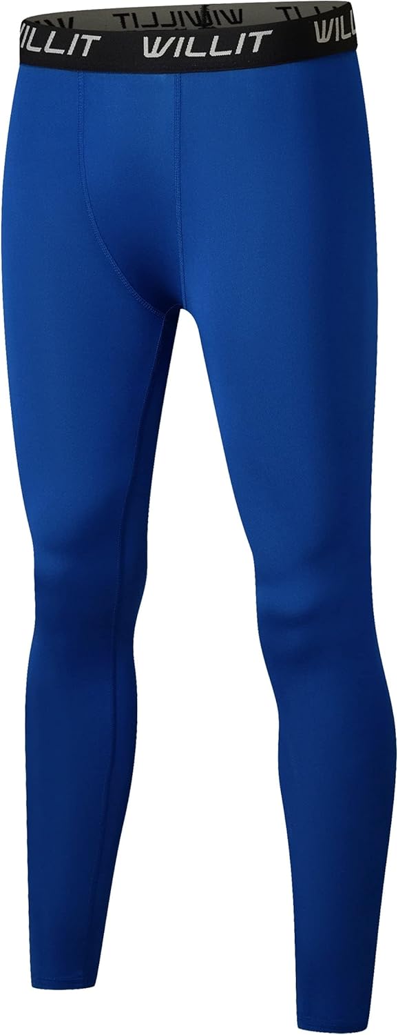 Willit Boys' Leggings Quick Dry Youth Compression Pants Basketball Sports Tights Kids Base Layer - Image 8