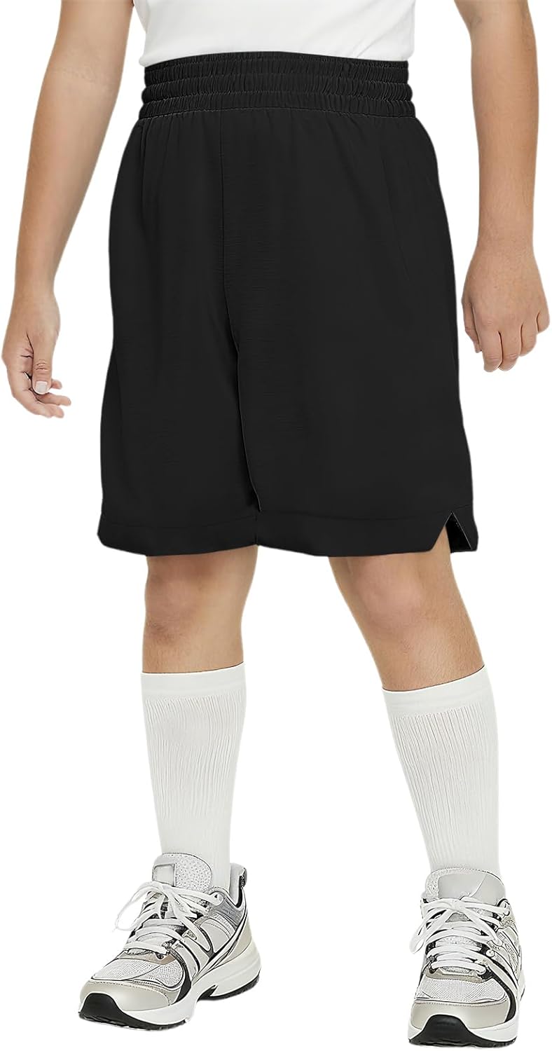 Haloumoning Boys Athletic Shorts High Waist Elastic Active Performance Running Basketball Shorts with Pockets 5-14 Years - Image 7