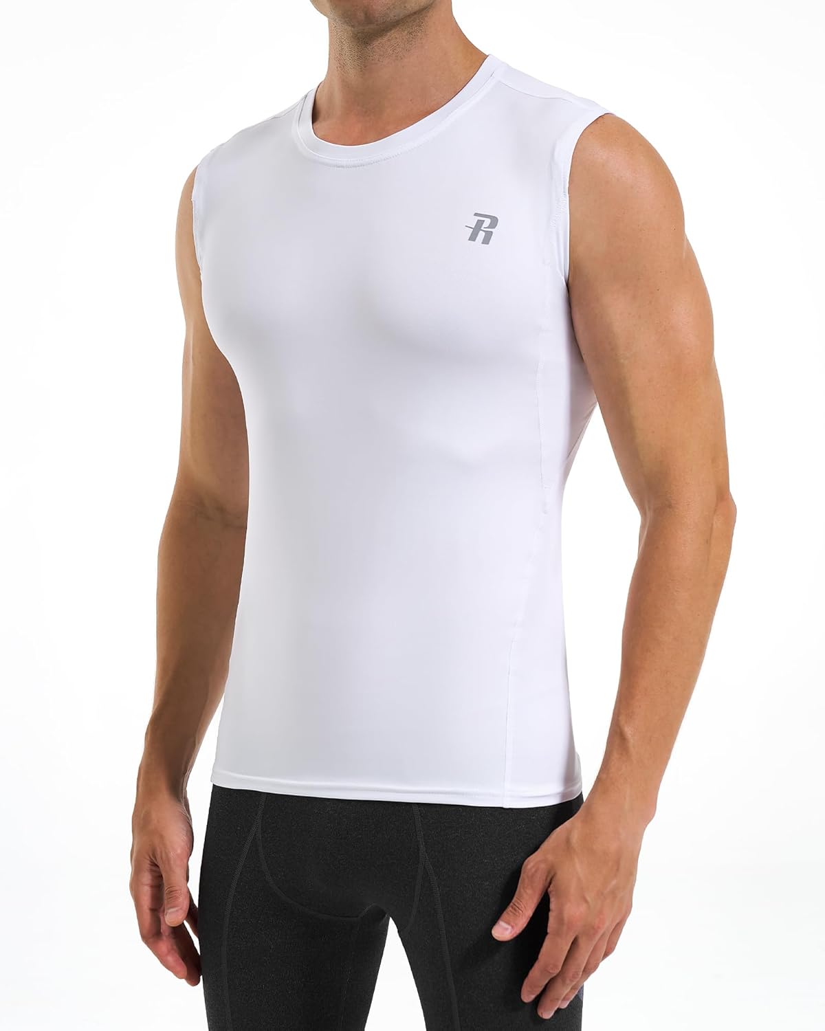 Runhit Sleeveless Compression Shirt Men Tank Top Athletic Muscle Shirts for Men - Image 2