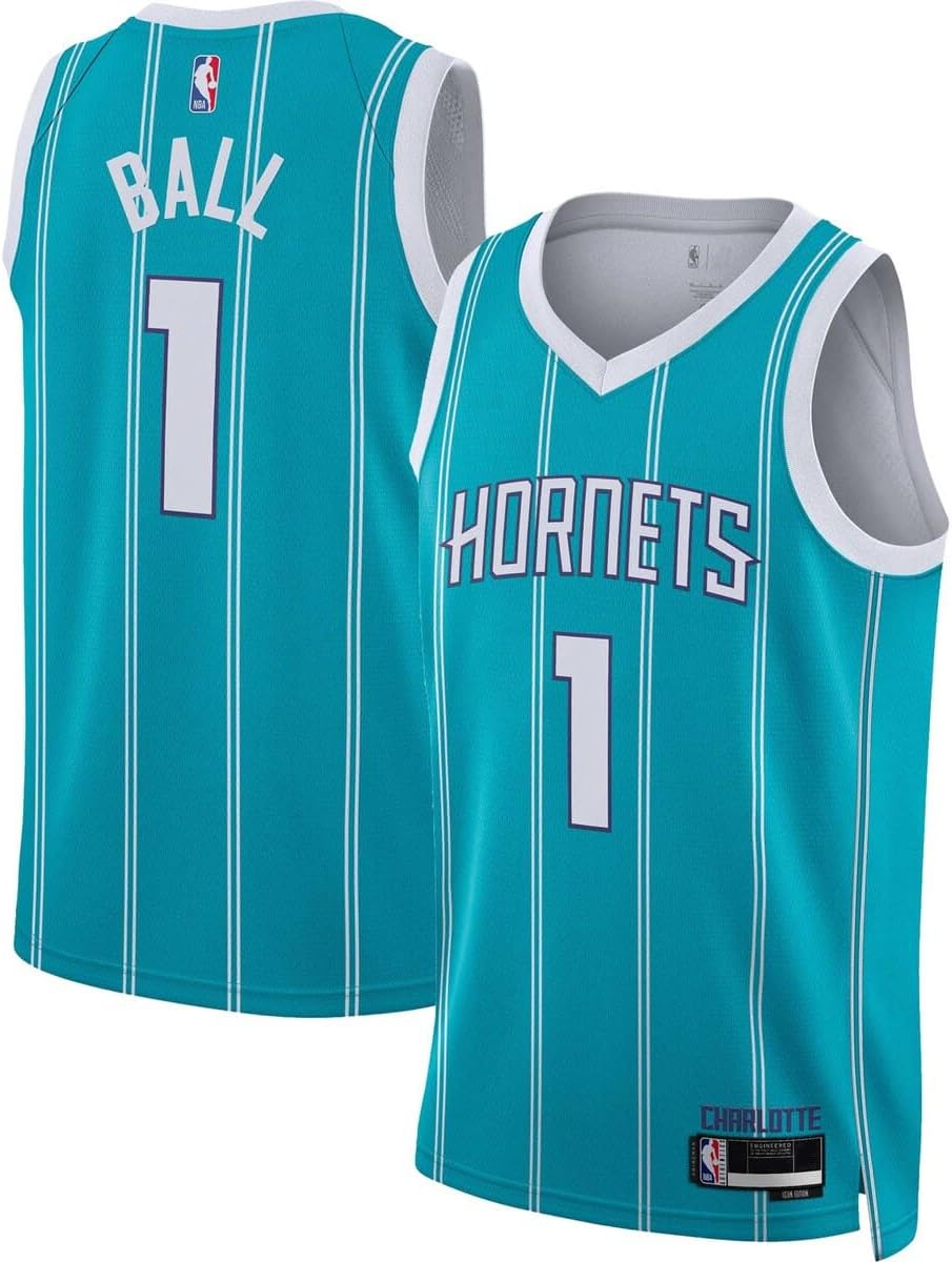 LaMelo Ball Charlotte Hornets NBA Kids Youth 8-20 Teal Icon Edition Swingman Jersey