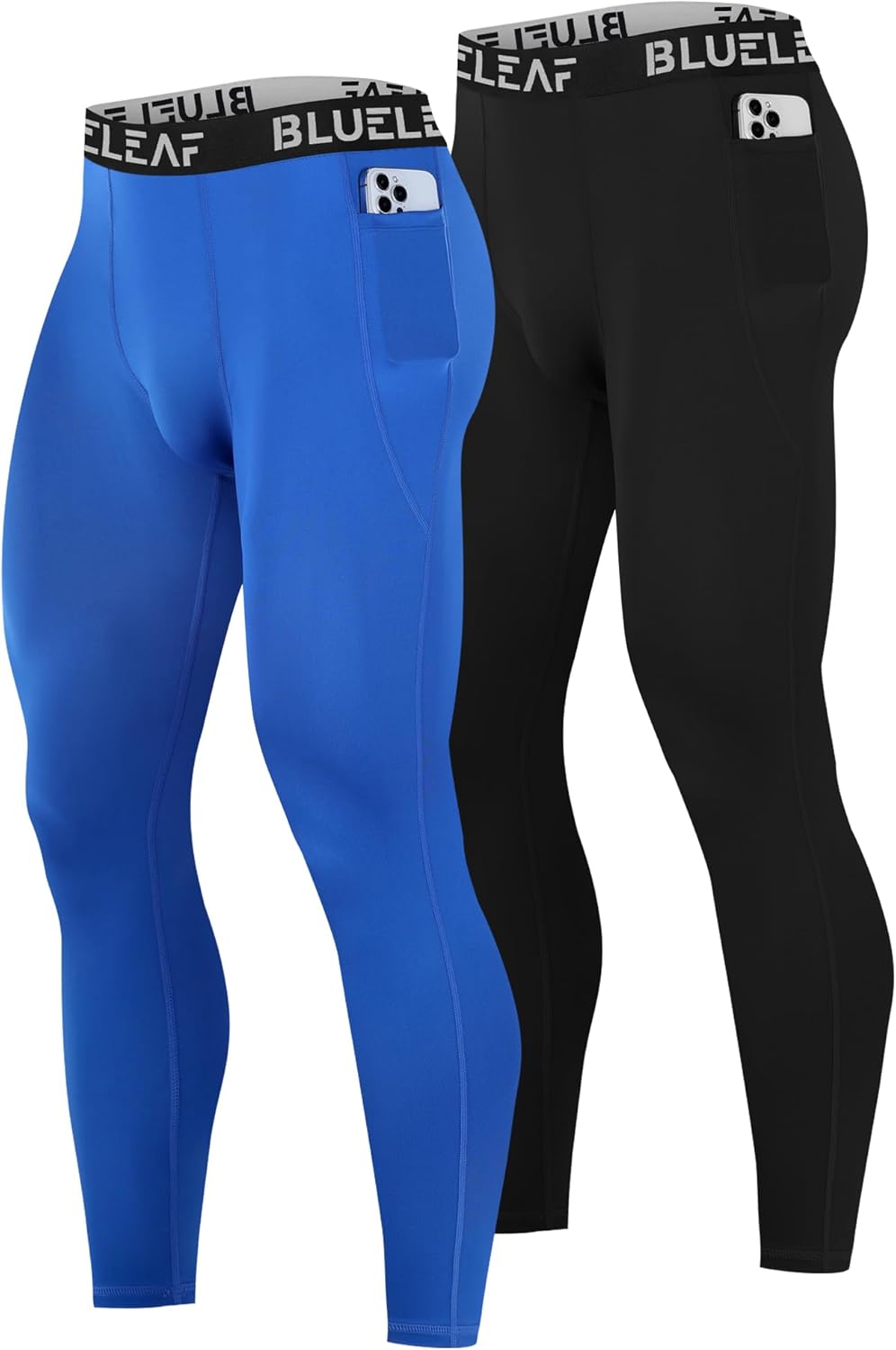 Blueleaf Men's Compression Pants Running Workout Leggings with Pockets Athletic Tights Base Layer for Basketball Sports - Image 10