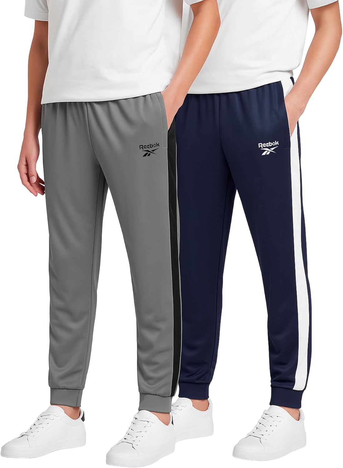 Reebok Boys Sweatpants - 2 Pack Performance Tricot Boys Joggers Athletic Pants with Elastic Waistband (Sizes Run Small) - Image 10