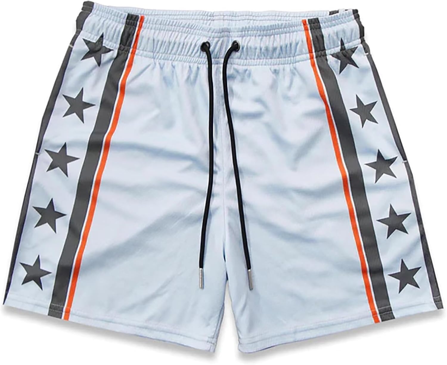 Men's Mesh Basketball Shorts Breathable Athletic Shorts with Pockets Lightning & Star Print Gym Training Outdoor - Image 41