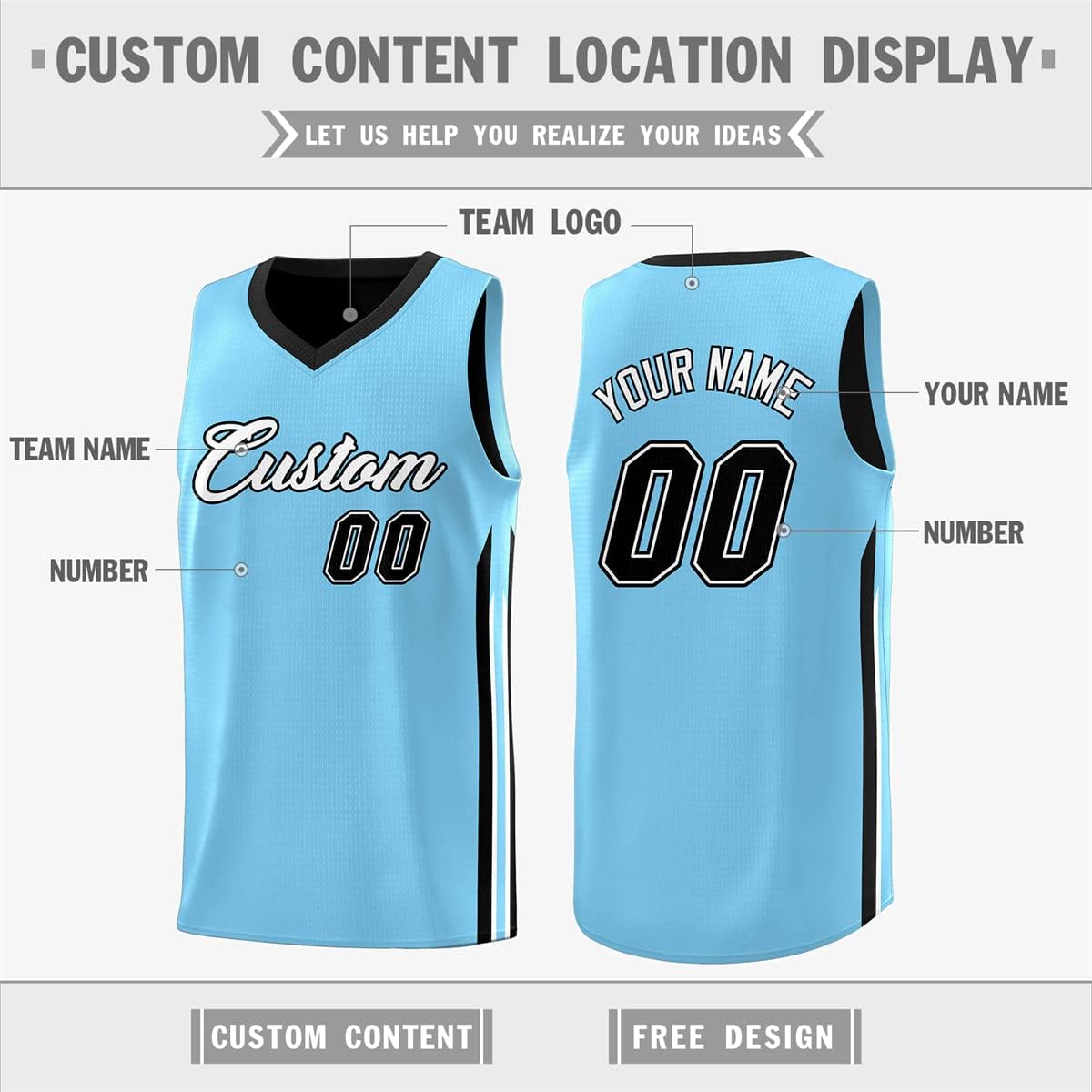 Custom Basketball Jersey - Reversible Sports Vest Add Any Team Name Number Personalized Jersey for Men/Youth - Image 4