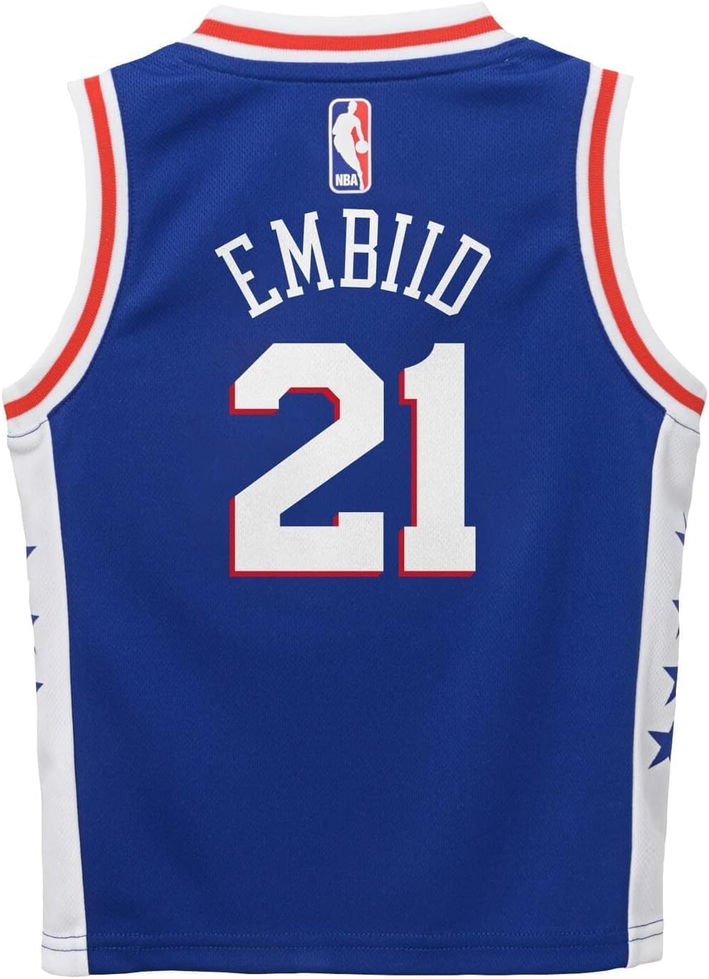 Joel Embiid Philadelphia 76ers NBA Boys Kids 4-7 Blue Icon Edition Player Jersey - Image 3
