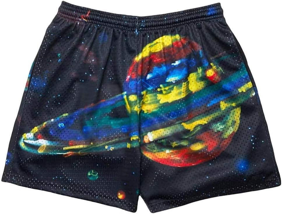 Men’s Mesh Basketball Shorts Camo Print Breathable Athletic Shorts Running Gym Outdoor Casual Wear - Image 7