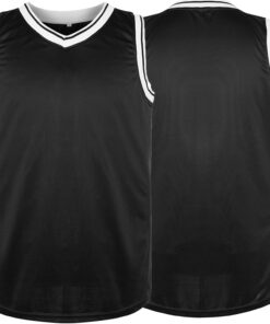 Blank Basketball Jersey Reversible Men's Mesh Athletic Sports Shirts Training Practice S-3XL