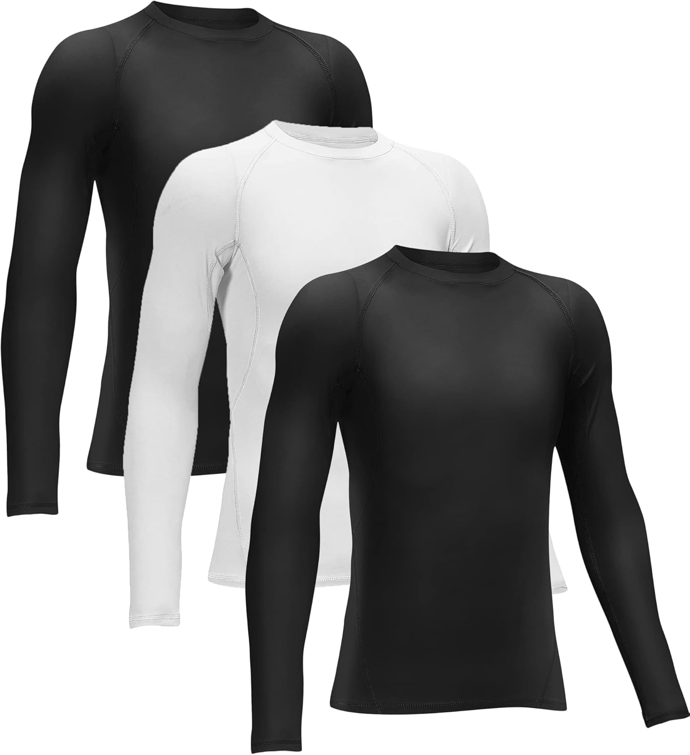 4 or 3 Pack Youth Boys' Compression Leggings Tights Athletic Pants Sports Base Layer for Kids Cold Gear - Image 7