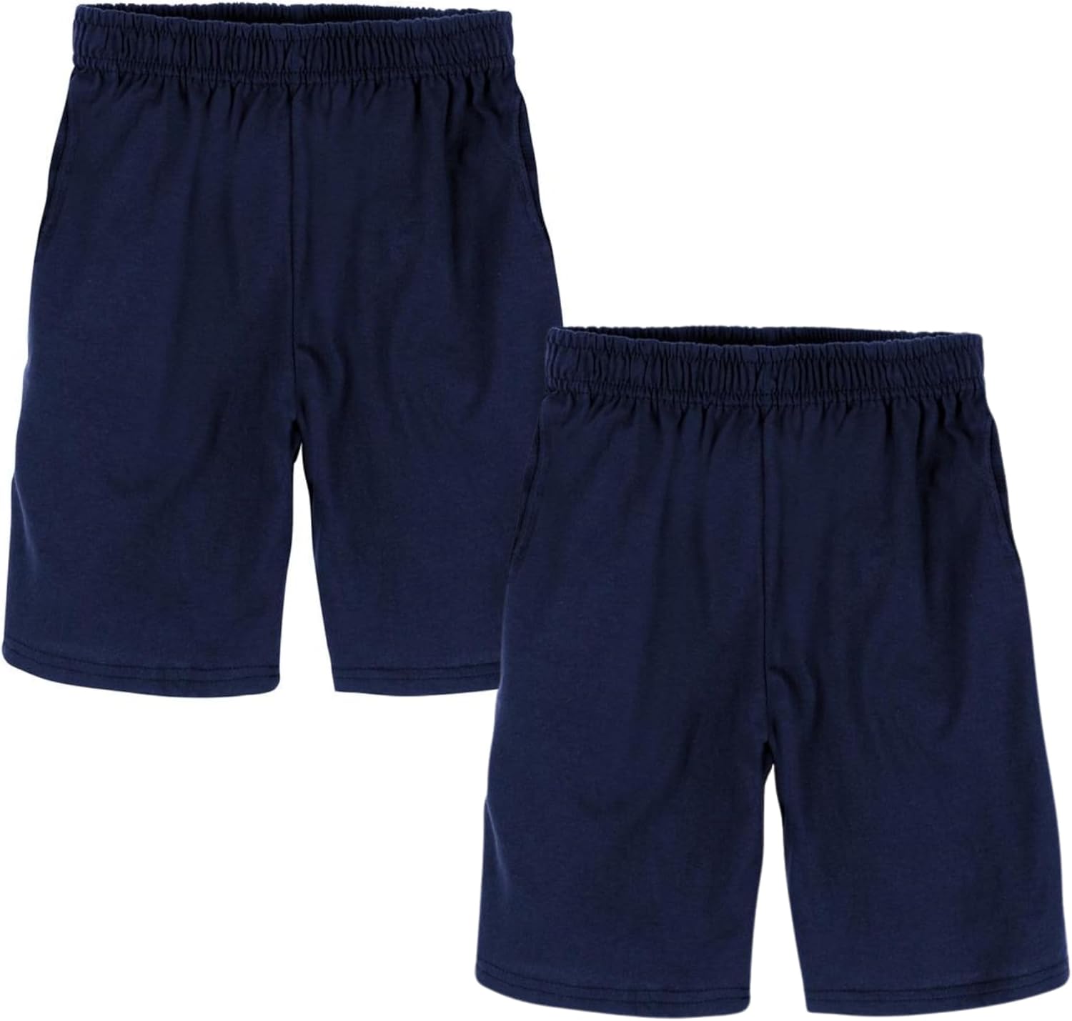 Hanes Boys Jersey Shorts Pack, 2-Pack, Cotton Shorts for Boys with Pockets, Pull-On Shorts - Image 6