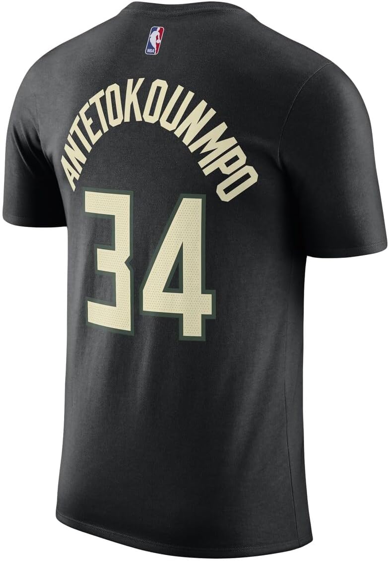 Giannis Antetkounmpo Milwaukee Bucks NBA Kids Youth 8-20 Black Statement Edition Performance Jersey T-Shirt - Image 3