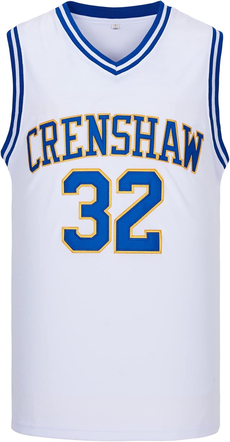 McCall #22 Wright #32 Love and Basketball Moive Crenshaw Basketball Jersey