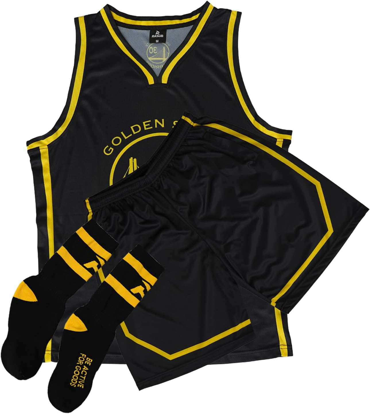 Adult Basketball Jersey 3 Piece Kit Sleeveless Mens Fan Jersey Athletic Mesh Top Sports Outfit - Image 11