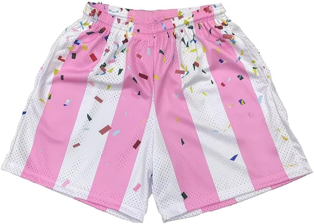 Men’s Mesh Basketball Shorts Camo Print Breathable Athletic Shorts Running Gym Outdoor Casual Wear - Image 9