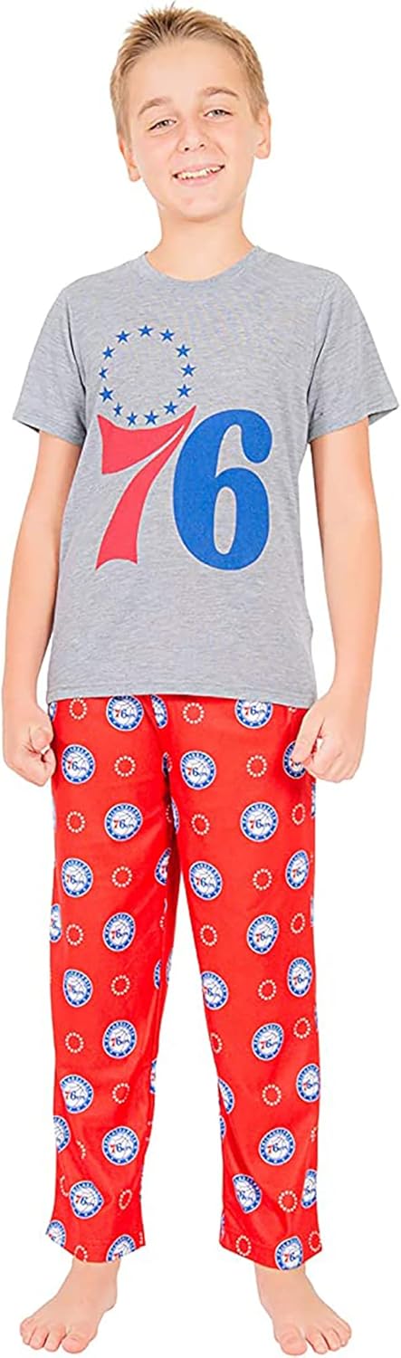 Ultra Game Youth NBA Official 2 Piece Pajama Pants & T-Shirt Set - Image 8