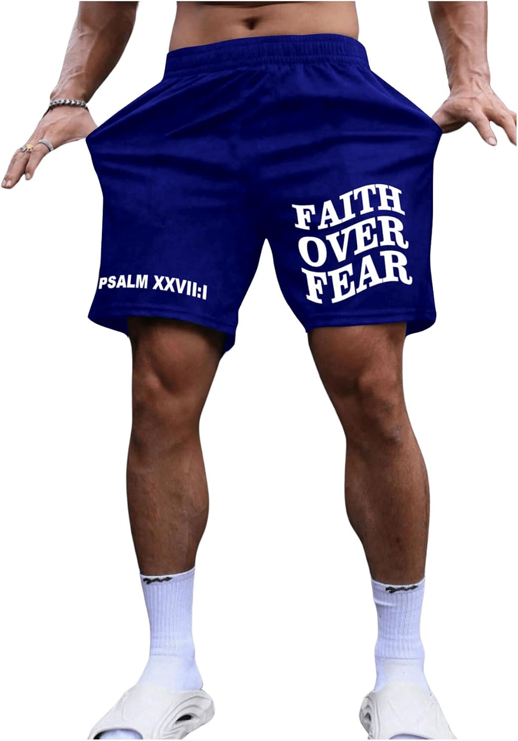 SOLY HUX Men's Graphic Shorts High Waist Elastic Casual Workout Athletic Gym Summer y2k Shorts - Image 10